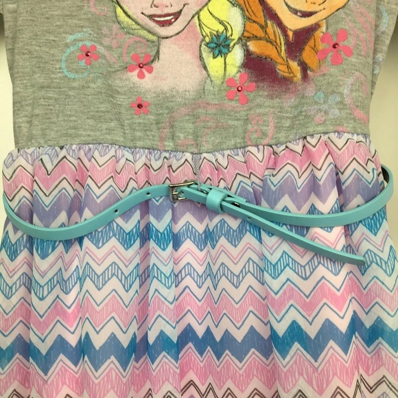 NEW Disney Frozen high low elsa anna dress medium - Picture 6 of 7